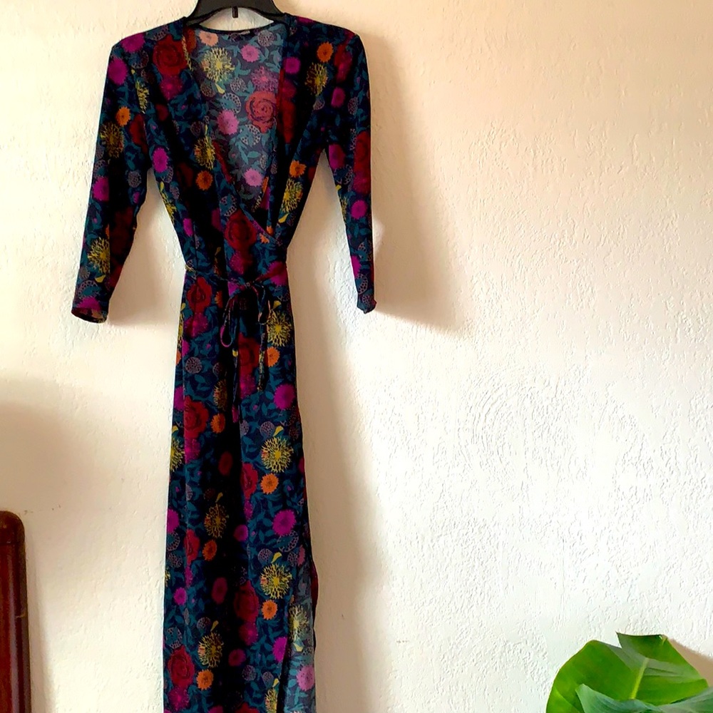 Art Deco inspired wrap dress